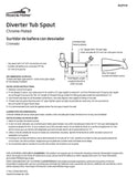 Diverter Tub Spout